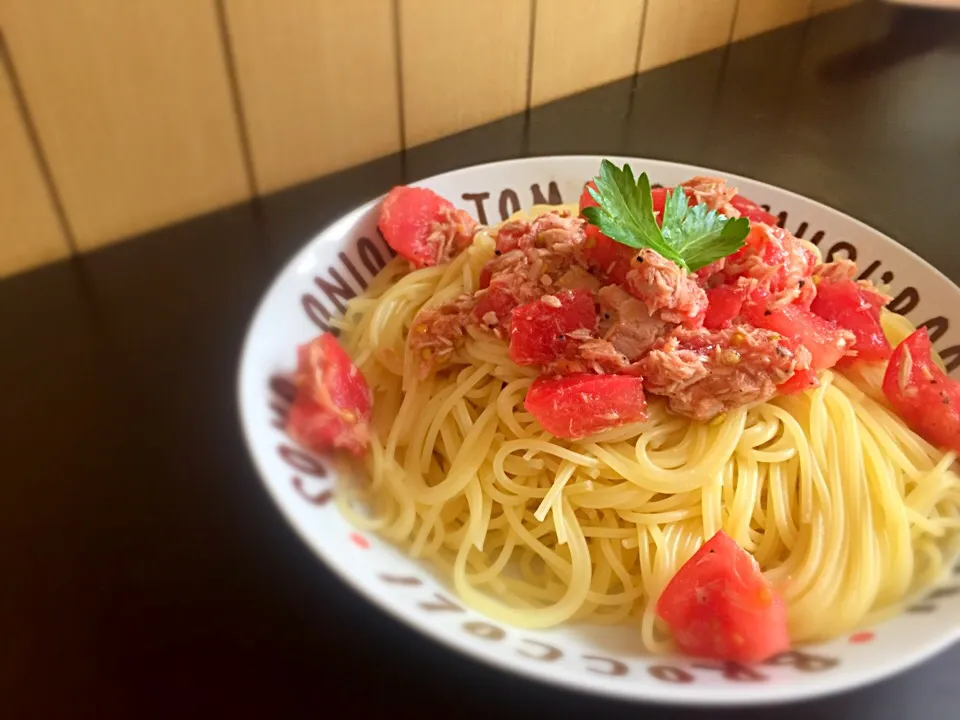 トマトとツナのパスタ|ふぁにさん