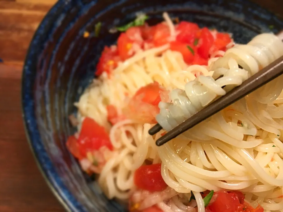 トマトぶっかけまぜめん8|半田手延べそうめんの店 阿波や壱兆さん