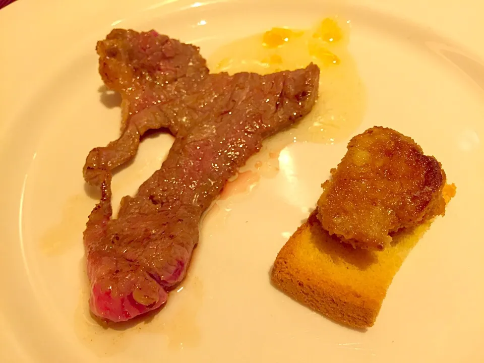 Wagyu beef & goose liver|Sky Blueさん