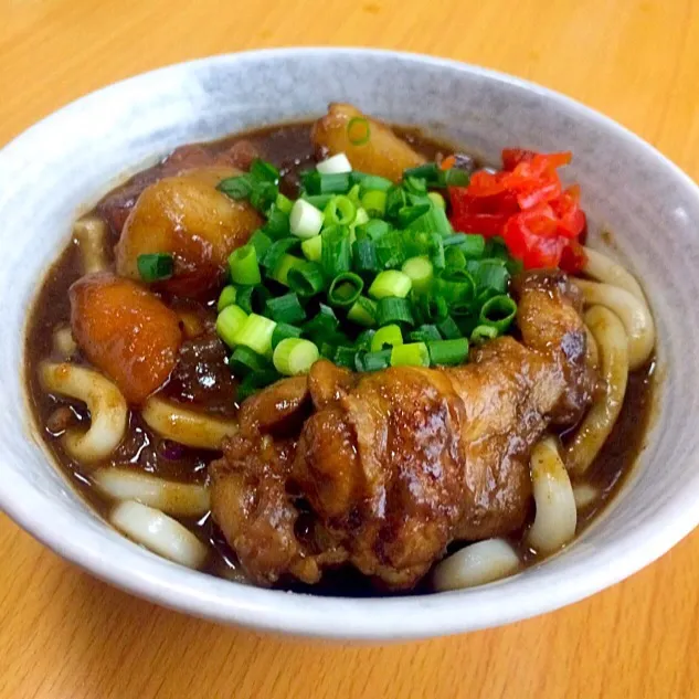 Snapdishの料理写真:🍗手羽元カレーうどん🍛リメイク|ガク魁‼︎男飯さん