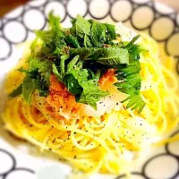 #男飯 #かんたん 
ツナおろしパスタ  大葉たっぷり|カズヒロさん