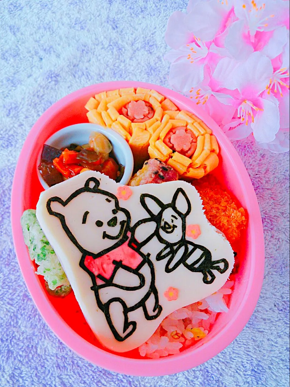 プーさんのお弁当|大米あづささん