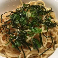 Snapdishの料理写真:大葉とたらこのパスタ|mameさん