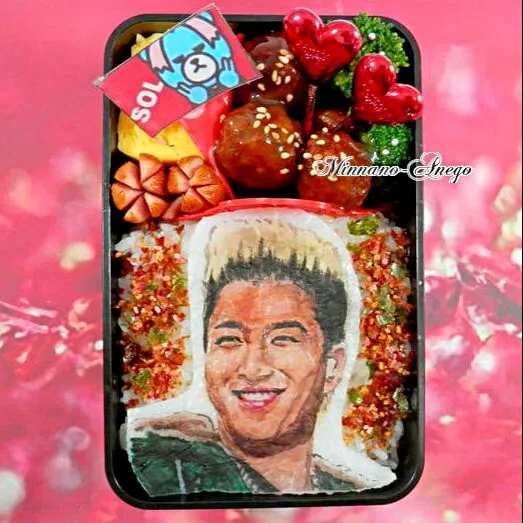 BIGBANG『テヤンことSOL』弁当
 #オブラートアート|みんなのあねごさん