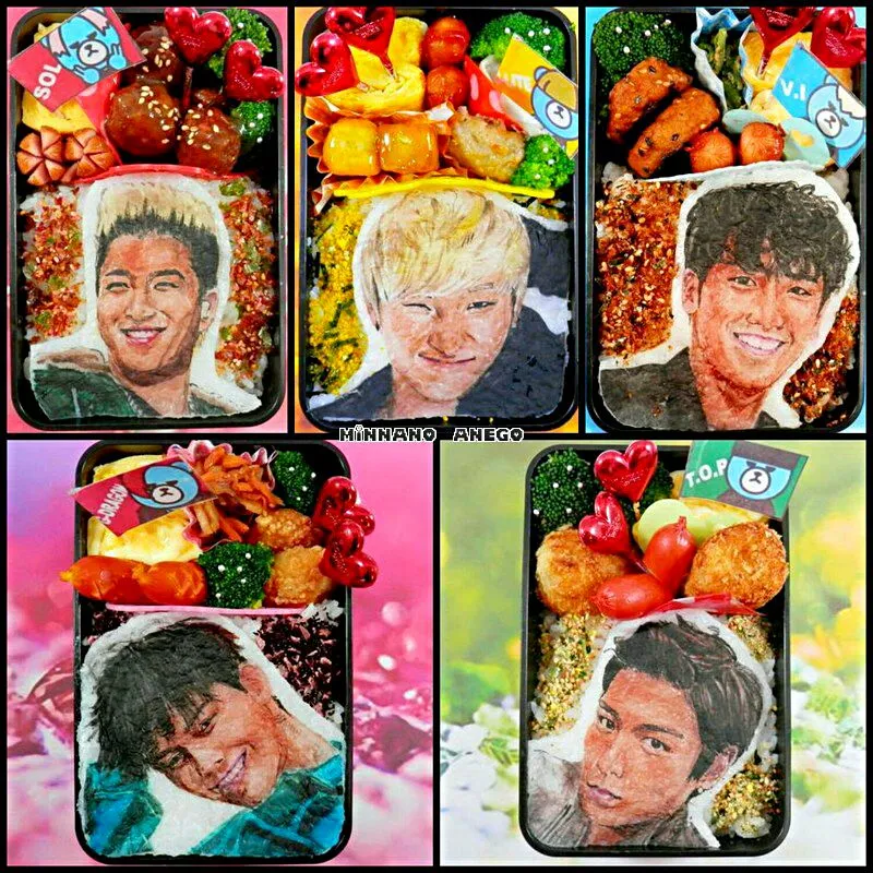 『BIGBANG』弁当 集合写真
 #オブラートアート|みんなのあねごさん