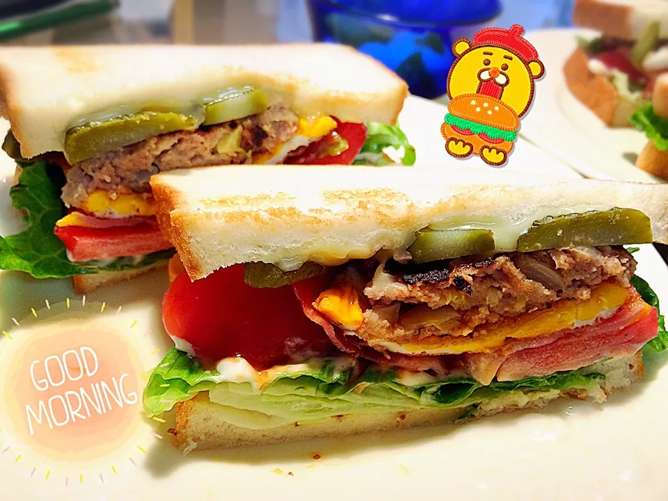 Snapdishの料理写真:サタデーブランチ♡
#ブランチ
#サンドイッチ
#朝ごはん|GourmandsCuisineさん