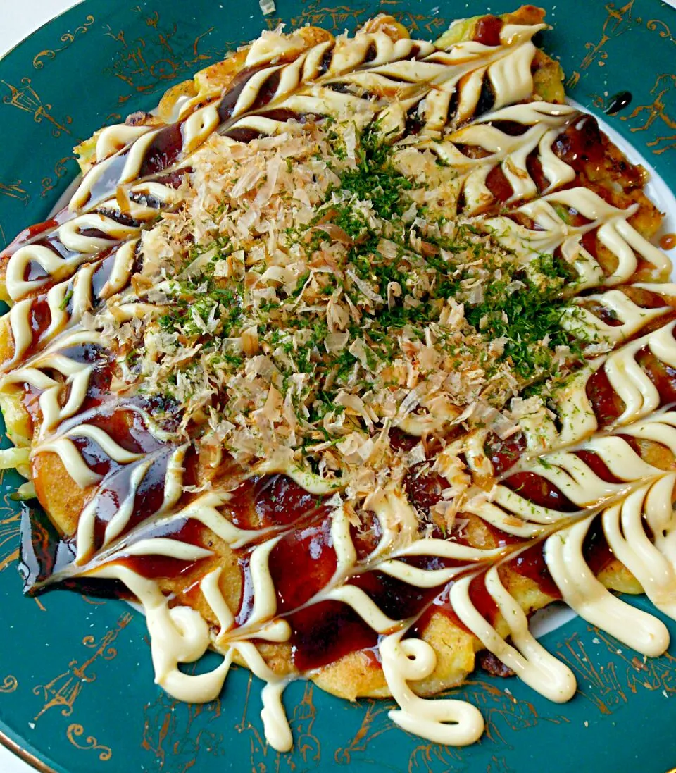 #Okonomiyaki #お好み焼|まめさん