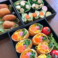 Snapdishの料理写真:お花見弁当|わふ。さん