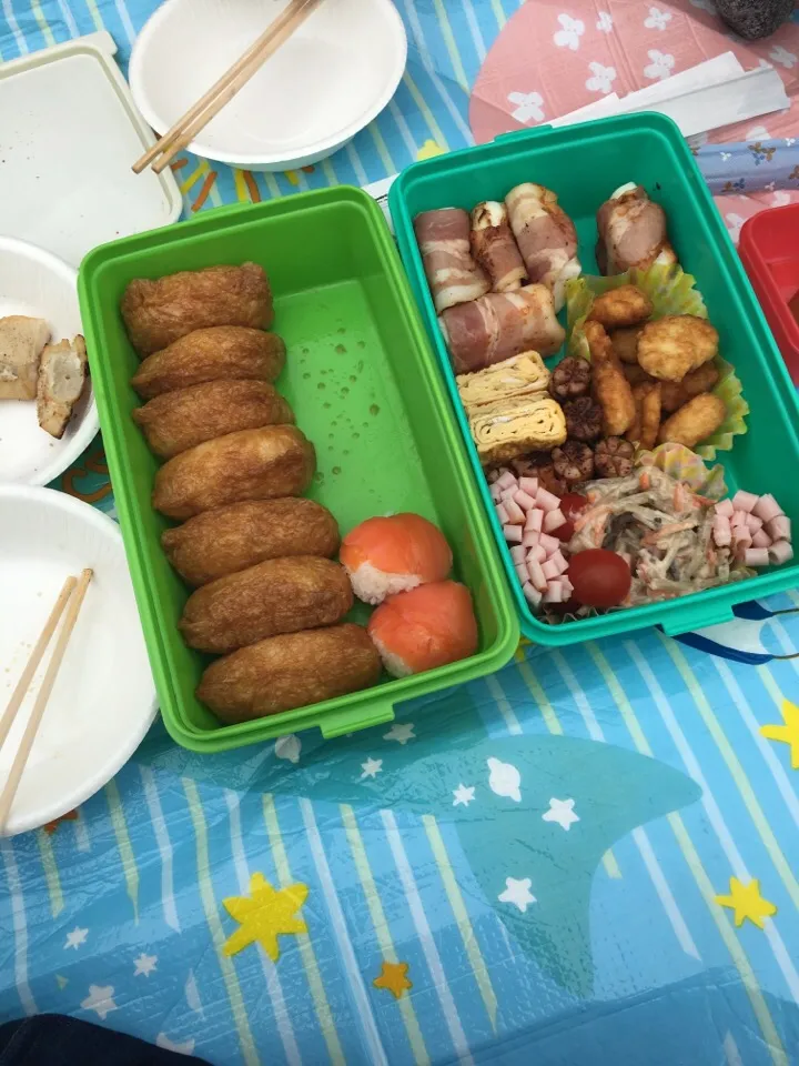 Snapdishの料理写真:お花見弁当2017#桜 #花見|こむぎさん