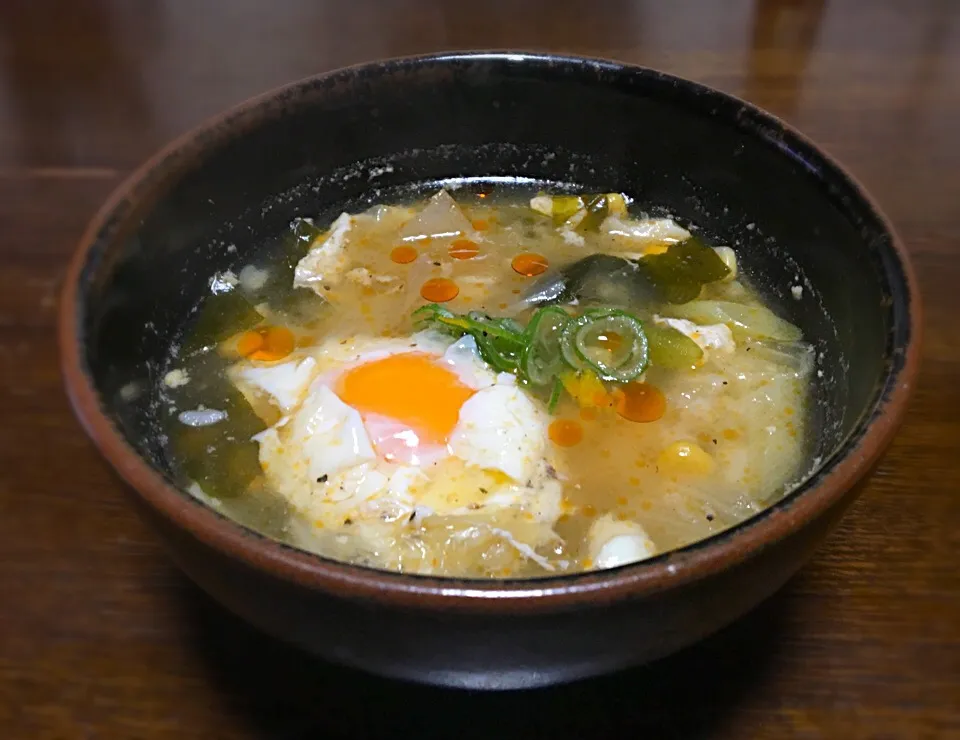 朝ごはん  鱈出汁雑炊 
昨夜の鱈汁ダヨー > (˙︶˙` ∋ )≪|ぽんたさん