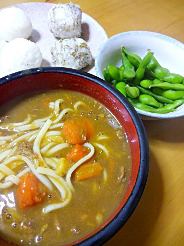 2日目のカレーでカレーうどん( ᐛ )σ|さくたえさん