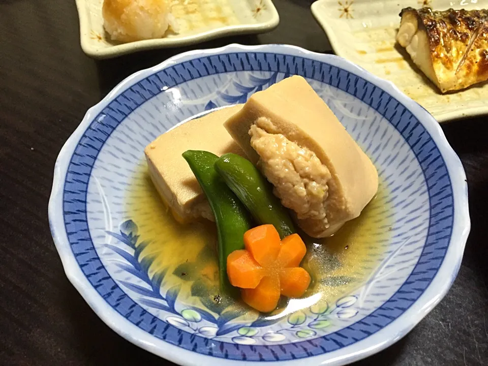 高野豆腐のつくね射込み煮|さちっこさん