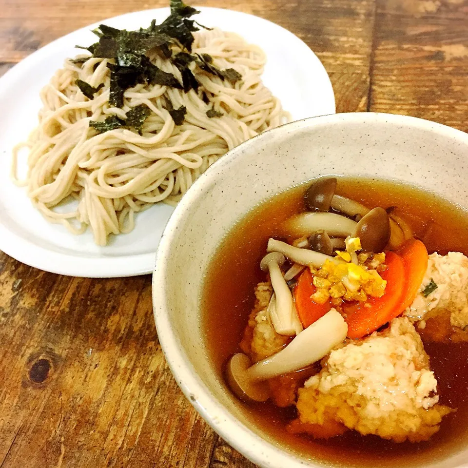 鶏つみれでつけ蕎麦|アッツさん