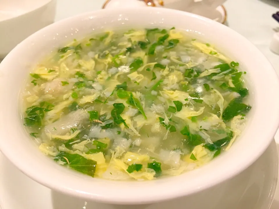 Minced vegetables & fish soup|Sky Blueさん