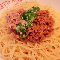 Snapdishの料理写真:納豆パスタ|yukkiさん