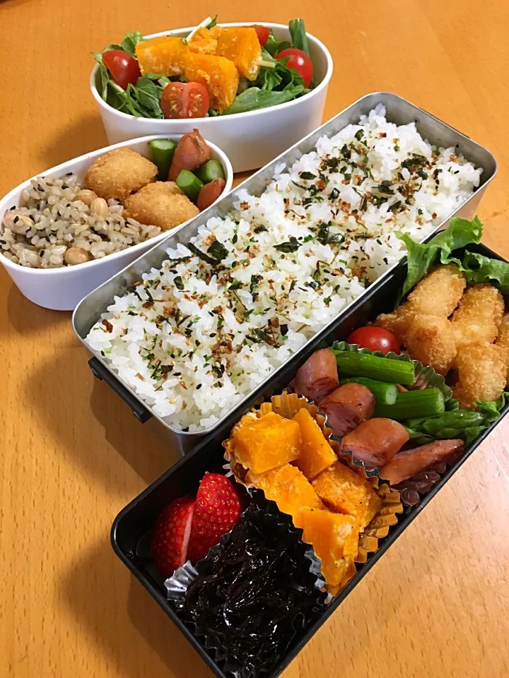 今日のお弁当♡2017.4.10.|kimikimiさん