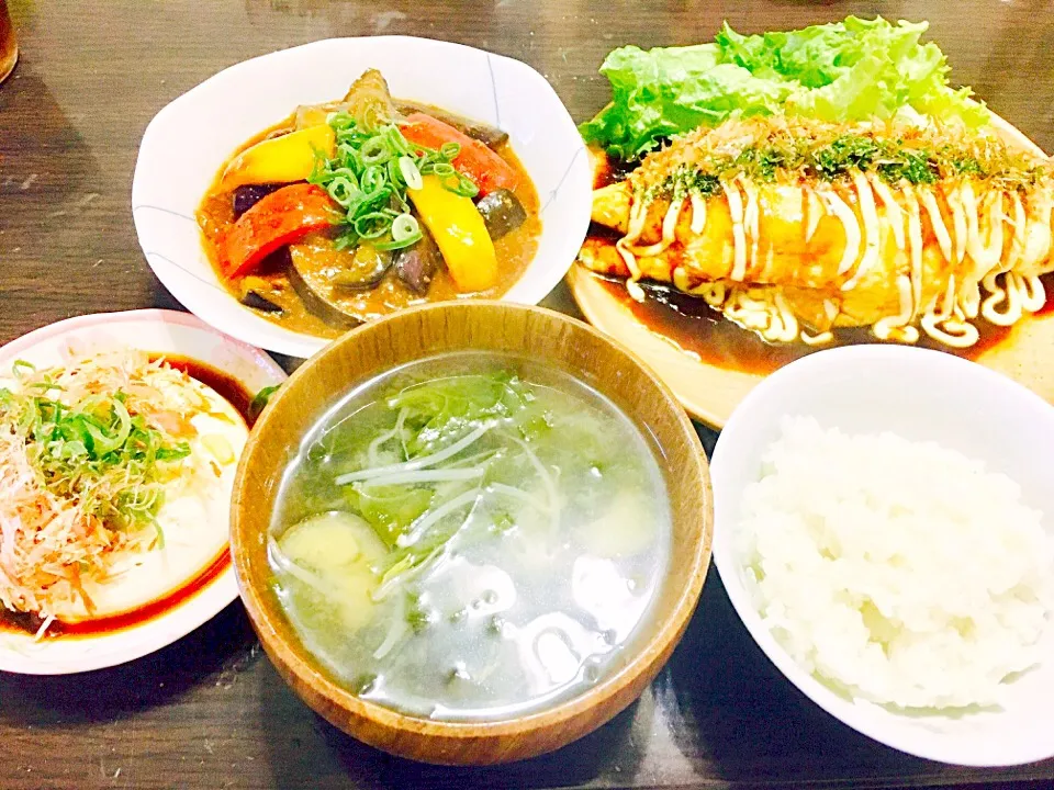 今日の晩御飯〜(๑˃̵ᴗ˂̵)
とん平焼き
麻婆茄子|るみさん