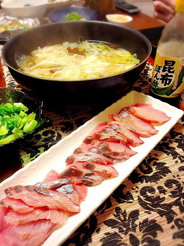 Snapdishの料理写真:鰤しゃぶ🍲|チョス ♪さん