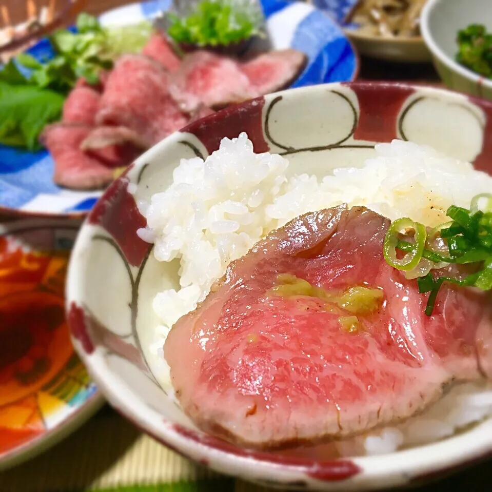 牛肉のタタキ🐃とごはん〜Seared Beef, Rice|angiee♡さん