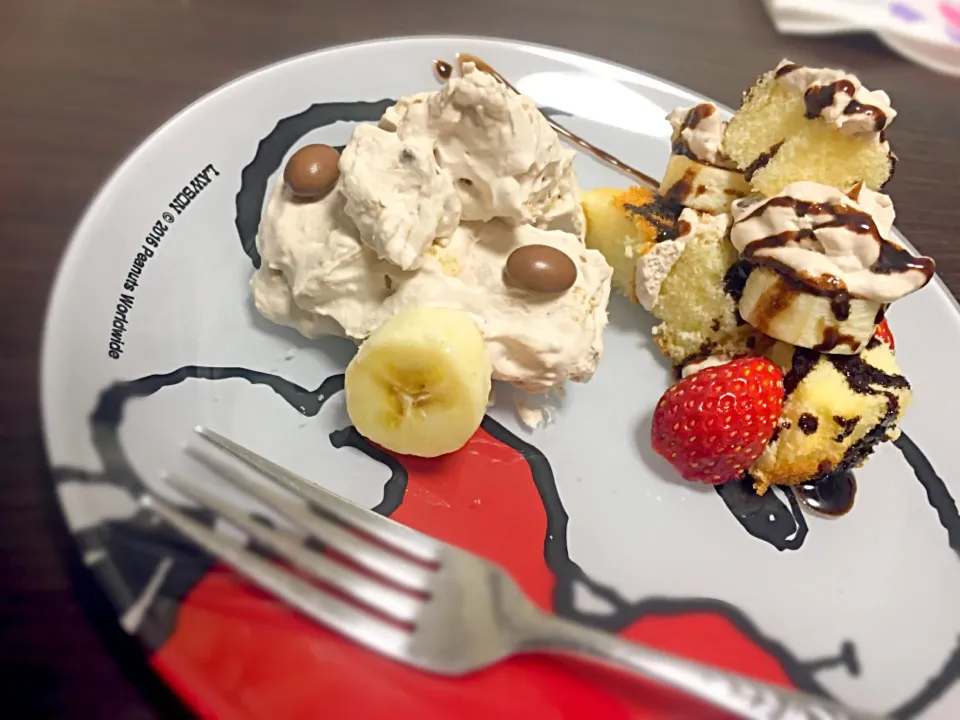 チョコホイッププレートケーキ🍰|ぼんさん