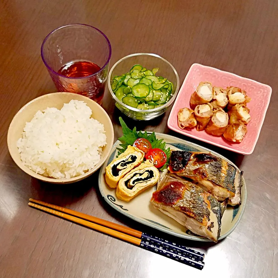 鯵の塩焼きの夜ご飯♡|Mami.Nさん