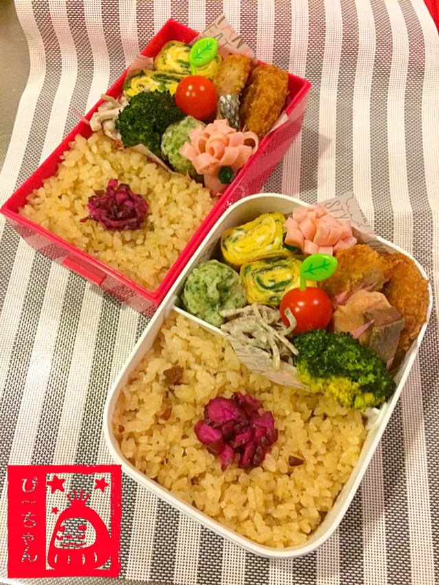 Snapdishの料理写真:姉妹☆高校生弁当😊320日目と2日目|☆ぴ〜ちゃん☆さん