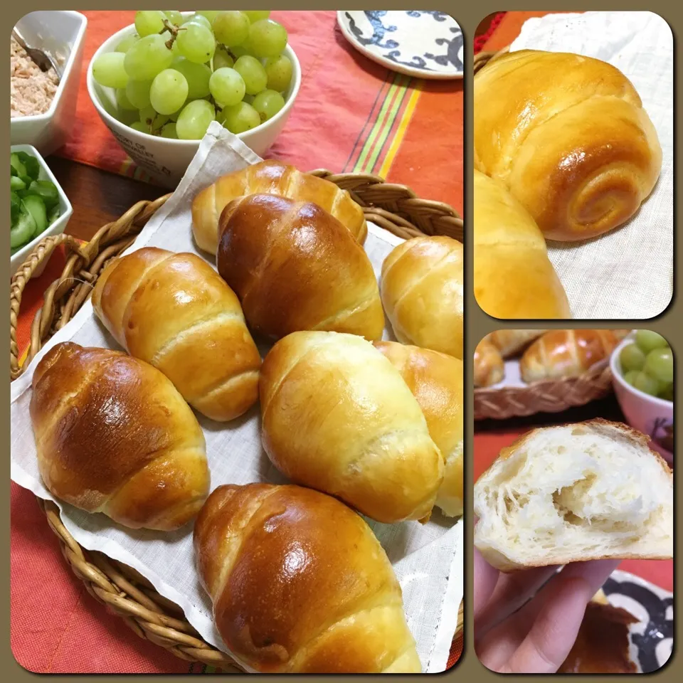 週末ベーカリーチャレンジ✨バターロール🥖|もっちさん