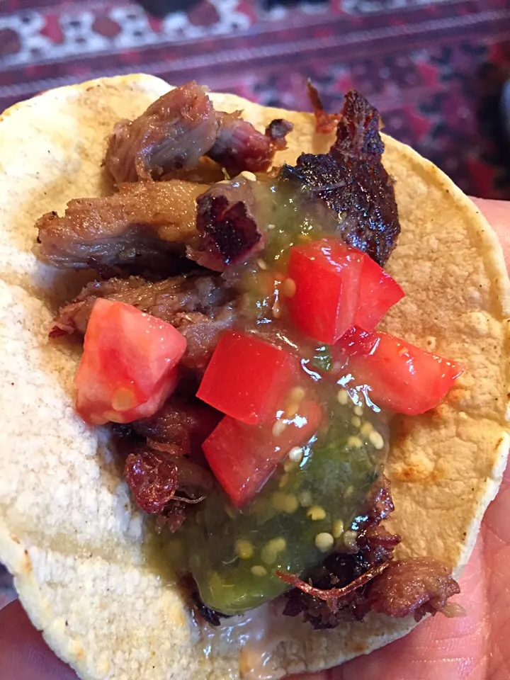 Smoked Pork Carnitas with Salsa Verde|Chris Shannonさん