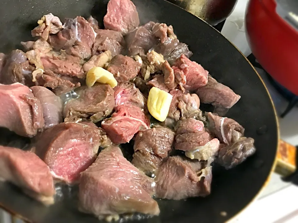 Snapdishの料理写真:猪肉処理|東智恵さん