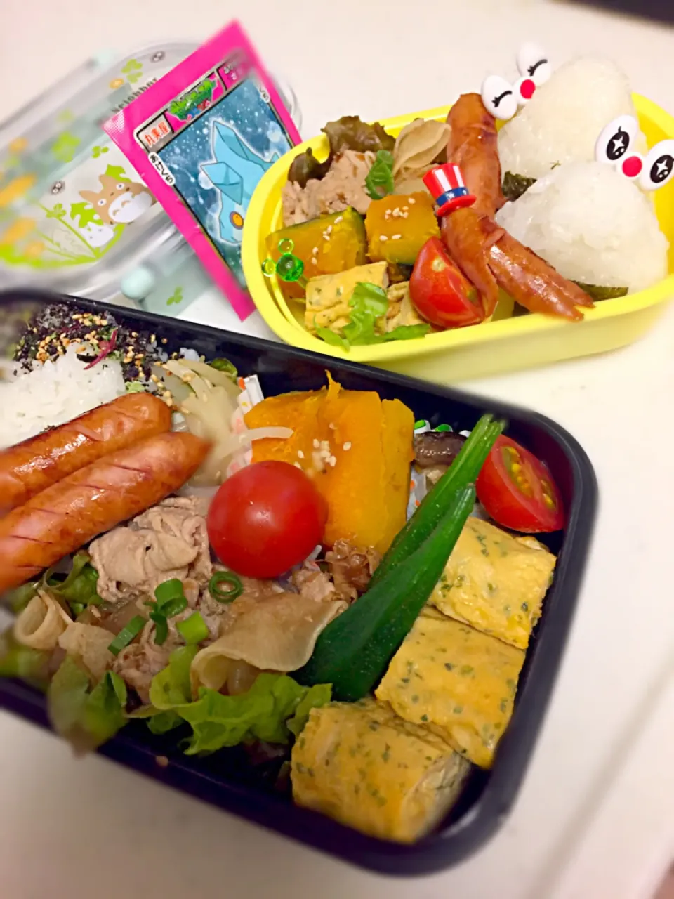 旦那さんと長男弁当🍱小学校頑張ってね❤️|hst117さん