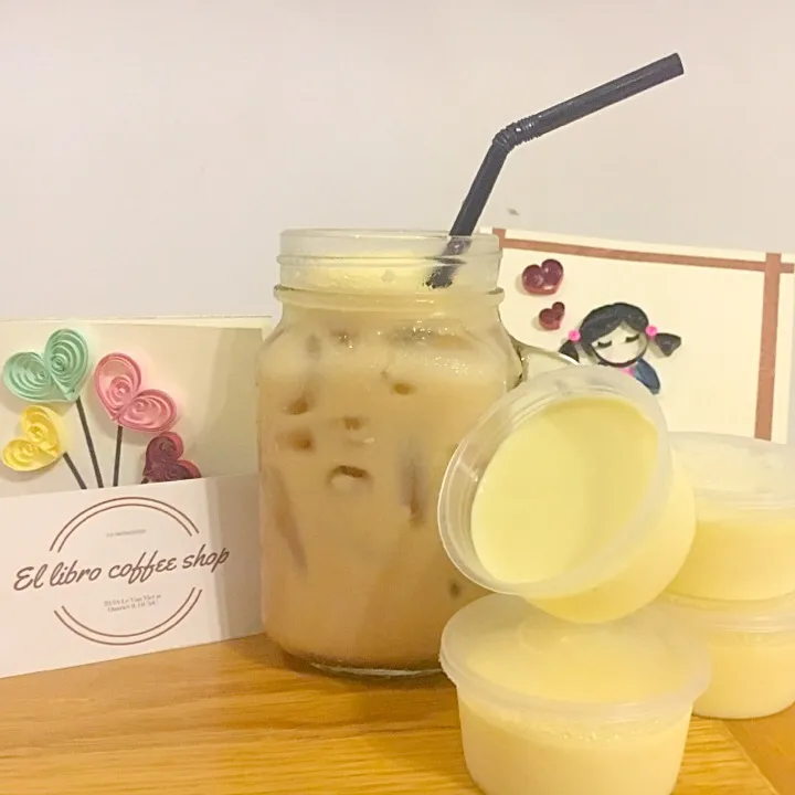 Ellibro milk tea with egg flan|Kitty Leさん