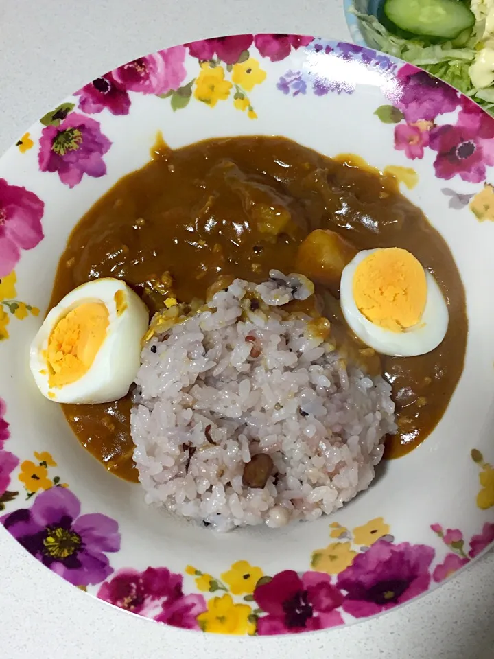 ✨ 牛すじ カレーと 十六穀米✨|クッキーさん