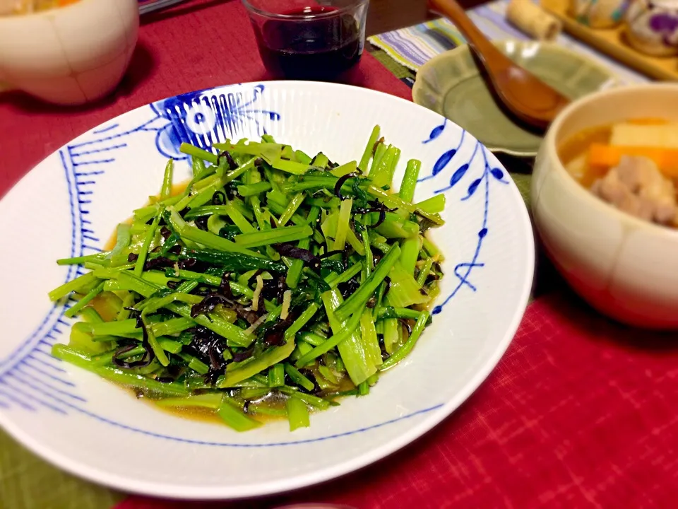 蕪の葉とキクラゲのとろみ炒め|食工房 晃満（こうみ）さん