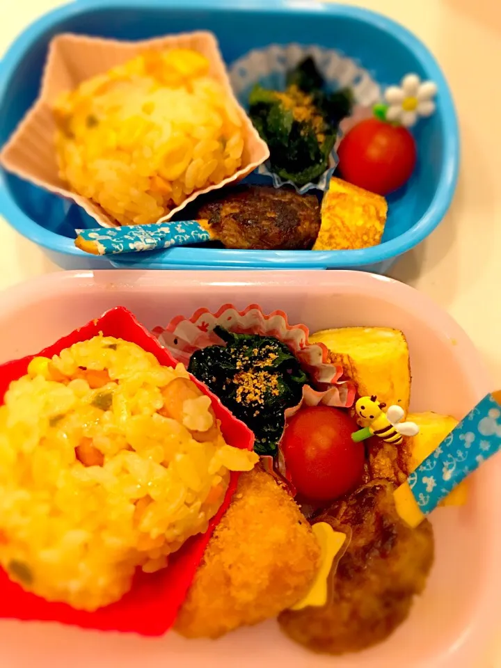 ケチャップライスにハンバーグ弁当💕|Michiko Okamotoさん