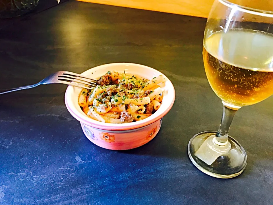 Mince+macaroni with savana dry😝|Dlamini Nontobekoさん