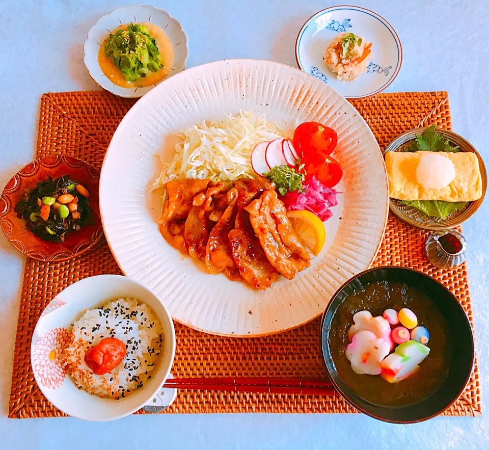 豚ロースの生姜焼きお家ごはんです。|食べること作ることが大好きさん