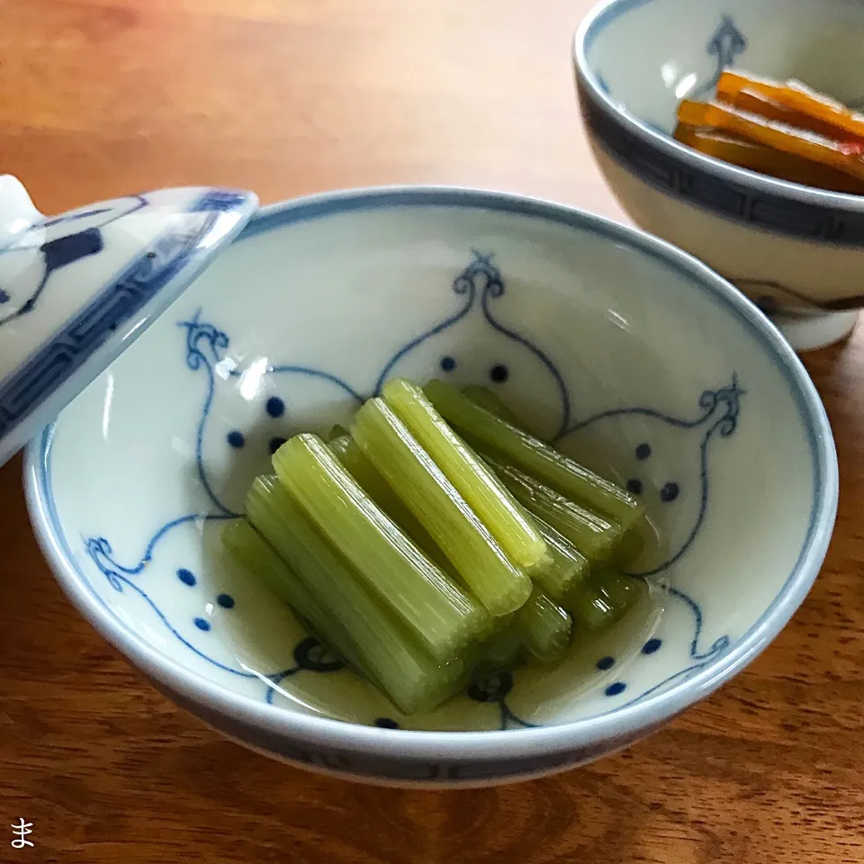 山蕗の青煮|まる(丸大豆)さん