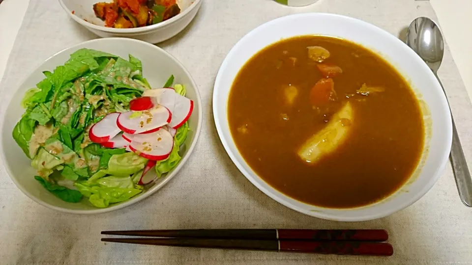 ちからカレー #お餅 #味はカレーうどん|やのさん