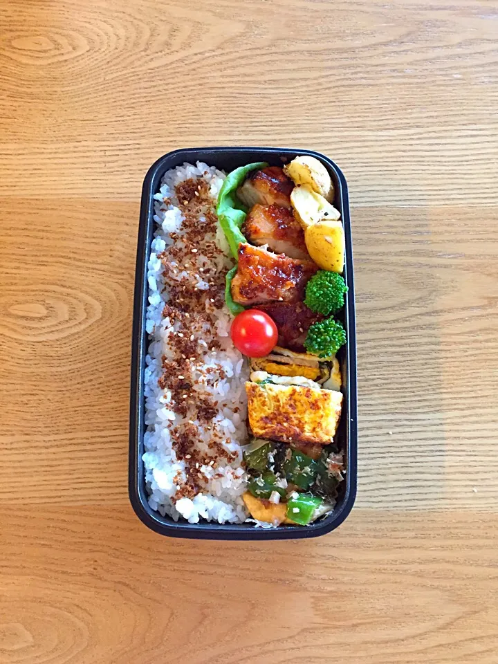 はちみつケチャップチキン弁当♪|hiromiさん