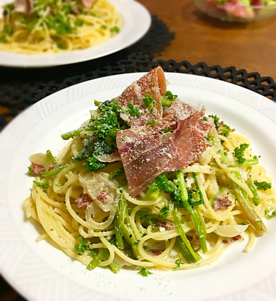 生ハムとほうれん草のクリームパスタ|Michiyo Shimizuさん