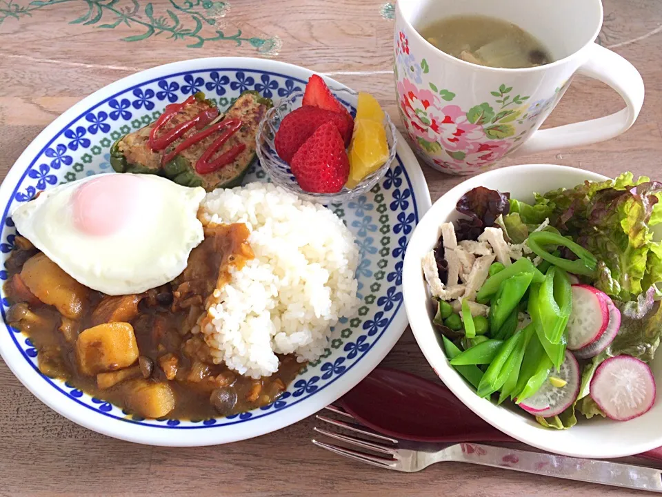 #夫がいる日のワンプレートランチ|おゆさん