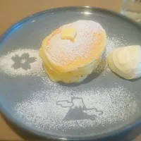 Snapdishの料理写真:ミカサデコのモチモチパンケーキ！！|雪月花さん