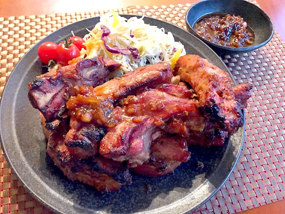 Snapdishの料理写真:Roast BBQ Spareribs🔥母直伝 秘伝BBQｽﾍﾟｱﾘﾌﾞ|🌈Ami🍻さん