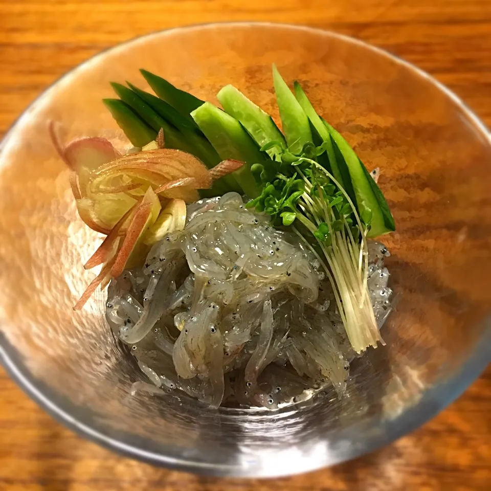 Snapdishの料理写真:どろめ 胡麻油|ユーキャンさん