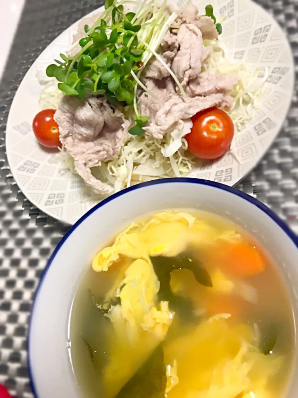 冷しゃぶサラダ
春雨スープ|はるちゃんままさん