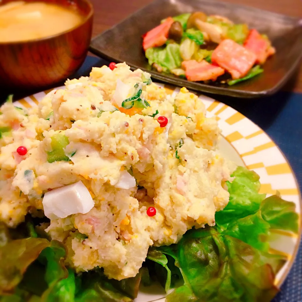 Snapdishの料理写真:山盛りポテトサラダ🍯|🍎ゆかりんご🍎さん