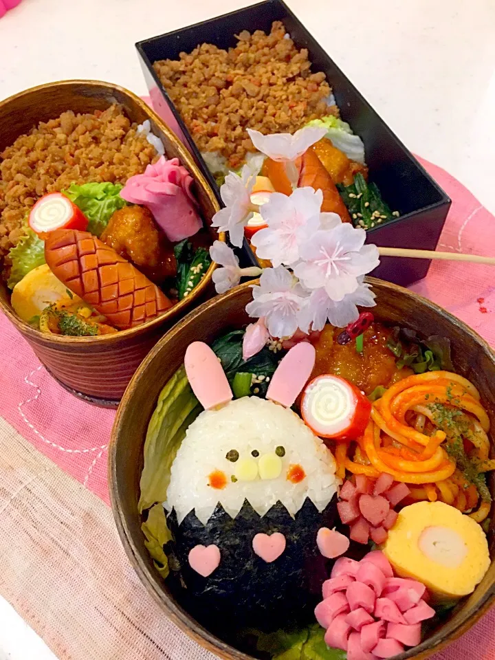 #イースターお弁当🐰 
#そぼろお弁当|Yuki Kawasumiさん