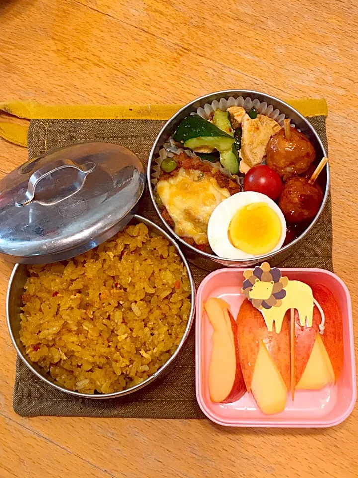 ドライカレー弁当🍱
#お弁当 #中学生男子弁当 #弁当|ちっくんさん