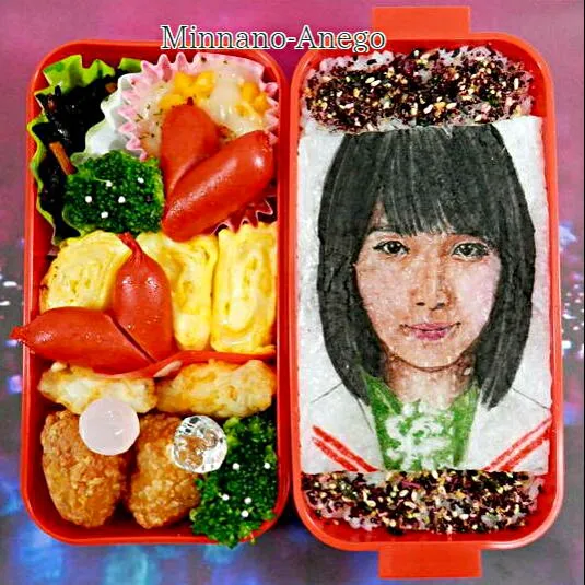 暗黒女子『白石いつみ/飯豊まりえ』弁当
 #オブラートアート|みんなのあねごさん