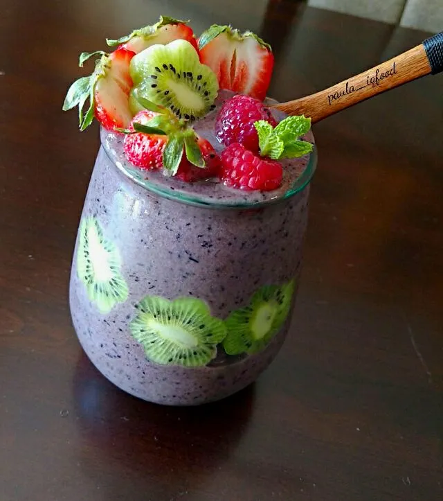 blueberry Smoothie jar|paulaさん